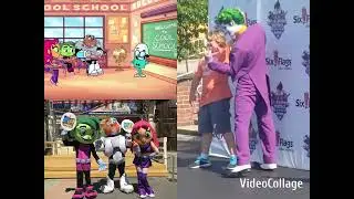 Teen Titans Go! To the Movies / Six Flags Discovery Kingdom with Beast Boy, Cyborg and Starfire! 