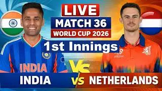 LIVE: IND Vs NED T20 WC Match | Live Cricket Match Today| IND vs NED 36th T20 2ND innings 1