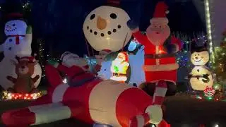 Outdoor Inflatable & Gemmy Christmas Display 2023!