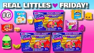 *REAL LITTLES FRIDAYS #6!* UNBOXING Shopkins Real Littles Micro Mart Blind Bag Toy Opening!