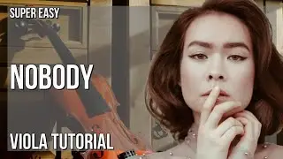 SUPER EASY: How to play Nobody  by Mitski on Viola (Tutorial)