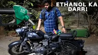 Royal Enfield Classic + Ethanol = Danger? Fuel Store Mat Karo#ethanol #royalenfield #motovlog