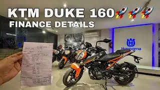 KTM Duke 160 Finance Details | EMI, Down Payment, Interest Rate & On-Road Price #ktm #duke160 