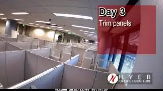 Office Furniture Installation (3 Day Time Lapse)