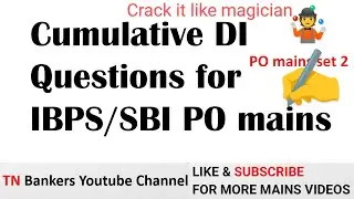 Cumulative DI for IBPS/SBI PO Mains & UBI LBO&hearts;️ | TN Bankers| A.K