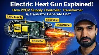 Electric Heat Gun Explained: How 220V Supply, Controller, Transformer & Transistor Generate Heat
