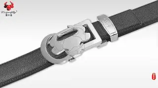 coipdfty Men's Belt - Insight Edition: Shimmering silver stainless steel buckle