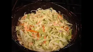 The best Old Fashion Coleslaw in the World.  Made from all fresh shedded ingredients!