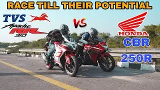 TVS APACHE RR310 BS6 VS HONDA CBR 250R BS4 [ RACE TILL THEIR POTENTIAL ]