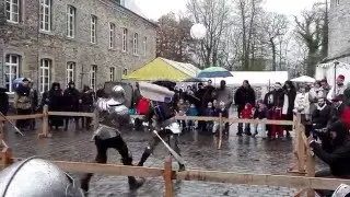 Gwyl Canoloesol yn Walhain - marchogion yn gwthio 10