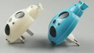 LED Beetle Sensor Animal Shaped Night Light PLUG IN Lamp For Bedside Baby Kids