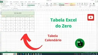Como Criar Tabelas no Excel do Zero &ndash; Tabela Calend&aacute;rio - Tabela 6 - Tutorial Zero Info