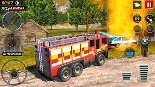 Firefighter Truck Driving 2019 #2 - Extinguishing A Car Fire - Android Gameplay FHD