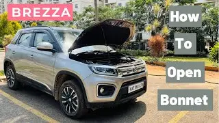 How to open Car Bonnet | Maruti Brezza | rahul saini
