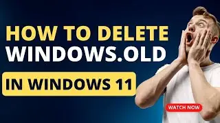 How to Delete Windows.old folder in windows 11