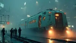 Neon Solitude Over Rain-Slick Megacity - Cyberpunk Ambient Soundscape