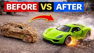 Porsche 918 I Found the Car in the Trash#jcb #porsche 