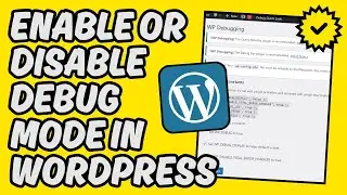 [Easy Guide] Enable or Disable Debug Mode in WordPress