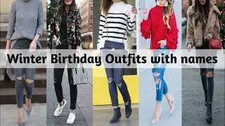 Winter birthday outfits with names || Winter wear || Winter outfits ideas for birthday||Saloni vibes