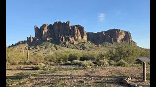 Superstition Mountains, Arizona, Flatiron hike, Siphon Draw Trail ,Virtual Hike