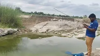 fishing videos | river fishing tips and technics | triple hook with mini fishing rod video | fish
