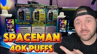 Spaceman 40k Fresh Mint, White Grape Ice, & Blue Razz Ice!