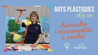 Arts Plastiques Chez Soi - Autruche (marionnette à corde)