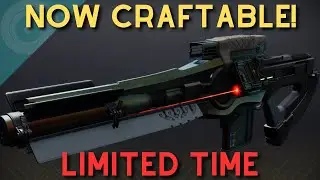 The ONLY Arc Legendary Trace Rifle is NOW Craftable! (Limited Time)