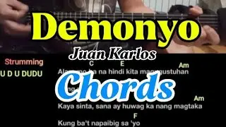 Demonyo Juan Karlos Guitar chord tutorial lesson #guitarlesson 
