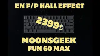 (TR DE İLK VE TEK İNCELEME)Alınabilecek En F/P Moonsgeek Fun 60 Max Half Effect Manyetik Kablosuz