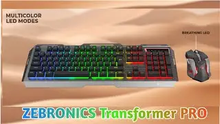 ZEBRONICS Transformer PRO Gaming Wireless Keyboard & Mouse Combo  Review