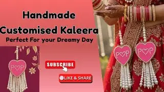Customised Kaleera for the perfect bridal look ✨💖 #kaleeradsign #customisedkaleera #art #shortsfeed
