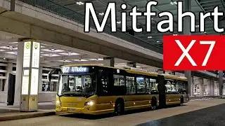 Berlin | Mitfahrt | Scania Citywide LFA | Linie X7 | U Rudow - Flughafen BER Terminal 1-2