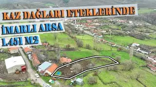 2114- Yenice Taban'da 1.451 m2 Müstakil Tapulu Bölünebilen Köşe Parsel İmarlı Arsa