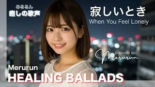 【歌詞付きフルMV】寂しいとき／When You Feel Lonely［Merurun］癒しの歌声孤独を感じた夜、そっと寄り添うように流れる一曲。
