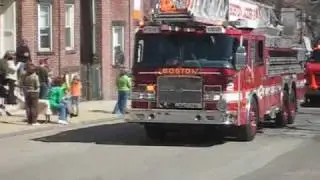Boston's Fire Deparment Parade during St Patrick's Day Parade