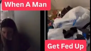 Man Throw Cheating Girlfriend Clothes On The Street 