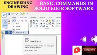 Use of basic commands in Solid edge software