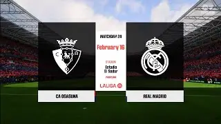 FC 25 CA OSASUNA VS REAL MADRID MATCHDAY 24 LALIGA XBOX GAMEPLAY