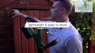Artificial Grass  Power Brush Lithium Battery AGM C200 fake grass sweeper/broom