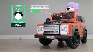 Kids Licensed Electric Ride on Land Rover Defender Battery Operated Jeep Car Truck