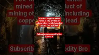 Silver mining fact. #commoditybro #silver #copper #zinc #lead #commodities #mining