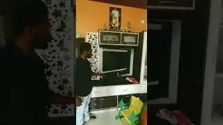 sliding doors & rotating tv panel