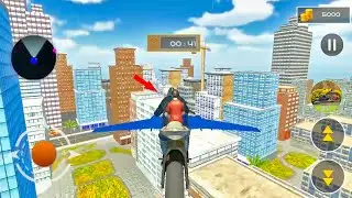 Real Flying Bike Taxi Simulator Bike Driving Game । Android Gameplay