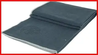 Manduka eQua Yoga Mat Towel - Quick Drying Microfiber, Lightweight, Easy for Travel, Use in Hot Yoga