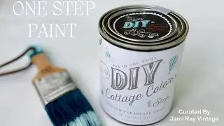 How to paint easy - DIY Paint Cottage Color Single Step No VOC Paint - Curated By Jami Ray Vintage
