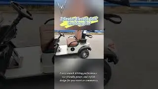 Custom 2-Seater White Electric Golf Cart | Factory Direct & Fast Delivery #golfcart  #golflife