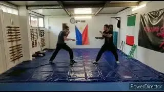 Knife sparring with aku strike knives