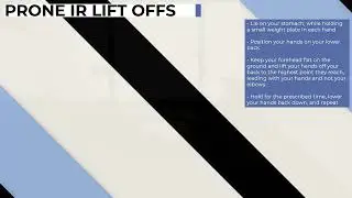 Prone IR Lift Offs