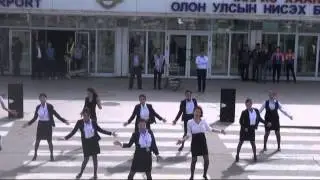 Chinggis khaan international airport flash mob